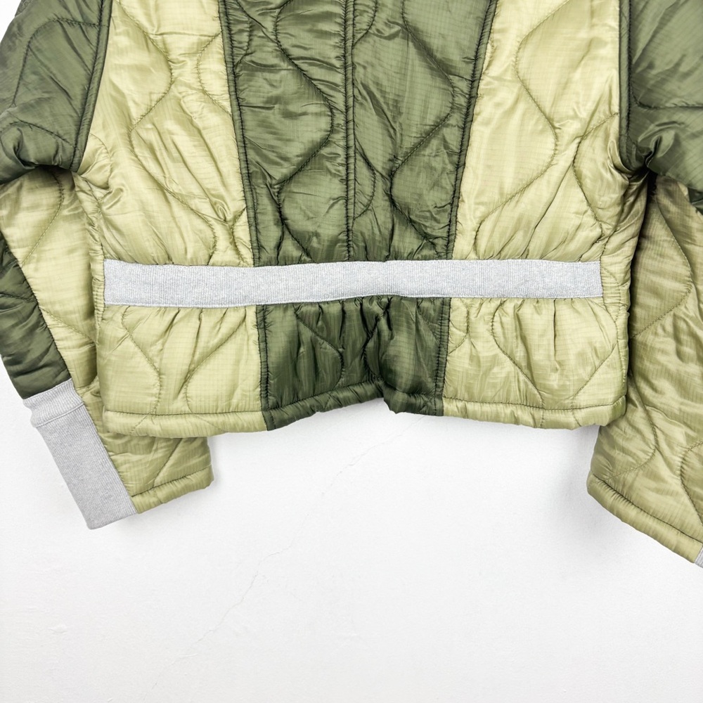 NWT All Row Isabella Green Quilted Tie Jacket Sz M - Picture 7 of 12